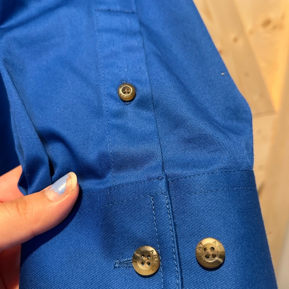 Ariat Men's Royal Blue Casual Button-Down Shirt - Picture 6 of 8